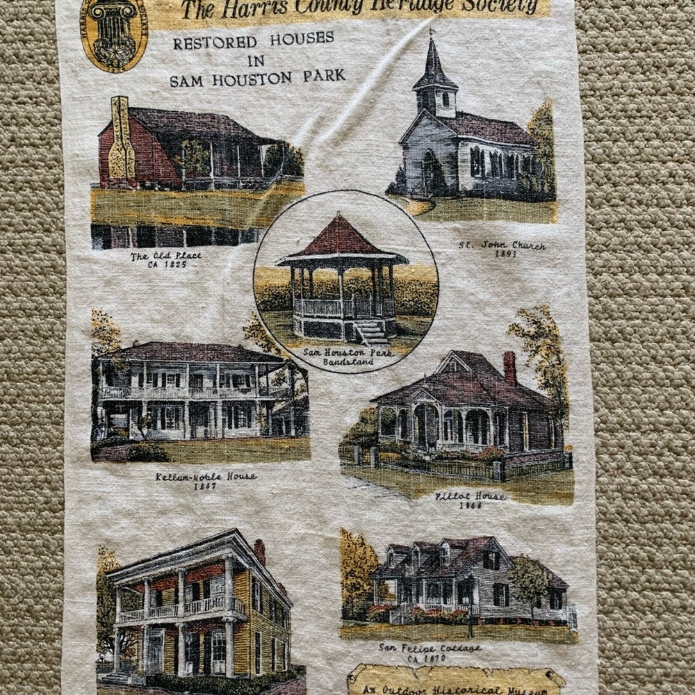 Vintage Harris County Heritage Society Tapestry Historical Museum,Houston,Texas - Picture 3 of 6